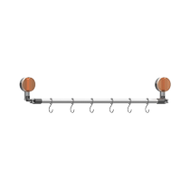 Suction cup towel rack bathroom punch-free storage rack wall-mounted single rod bathroom toilet towel storage hanging rod 3459