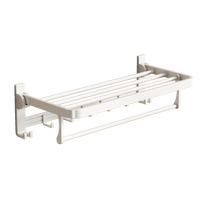 Towel rack no punching space aluminum bathroom storage rack bathroom towel rack storage wall-mounted toilet 2262