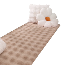 2024 New Bay Window Blanket Imitation Rabbit Fur Carpet Cream Style Universal Four Seasons Balcony Mat Tatami Cushion 2556