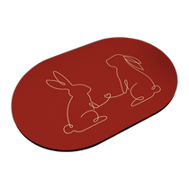 Wedding Red Bathroom Ground Mat Silicon Algae Clay Footbed Toilet Door Mat Festive strong Absorbent Anti Slip Upholstered 2461