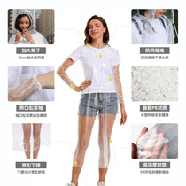 Disposable raincoat adult pullover poncho high pressure PE thickened material outdoor hiking rafting PE raincoat 3871