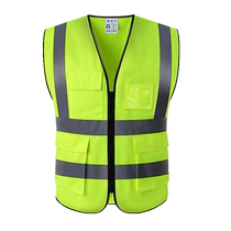 Veste réflective Sécurité de la circulation Reflective Habillement en tissu Bénévole respirable Machia assainissement chantier chantier 2448