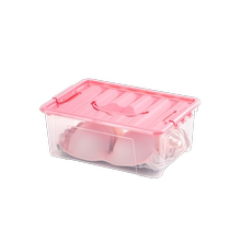 Jeko toy storage box plastic storage box transparent box Lego building blocks small covered portable snacks 525