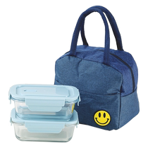 Glass lunch box microwave heating special with lunch box crisper separated lunch box for office workers and students 2018