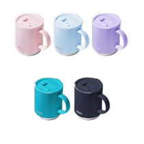 Thermos thermos cup with lid ceramic mug TCDS office men and women high-looking coffee tea drinking cup-153