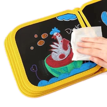 Childrens portable drawing book drawing board home erasable graffiti drawing book baby toy small blackboard 2368