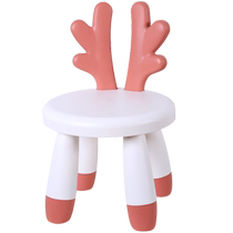 Backrest chair childrens chair plastic thickened kindergarten baby stool non-slip home seat Huanghe 1117