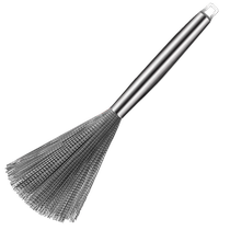 304 stainless steel boiler brushed long handle brush kitchen special brushed pot deity wash boiler brushed multifunctional cleaning brush 1789