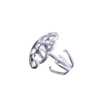 Sterling silver 999 purple sand spout single hole built-in filter glass pot tea filter tea separator Chengyi 2078