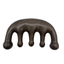 Suning) massage comb head meridian comb scalp anti-hair loss sandalwood five-tooth comb five-finger comb for women 889