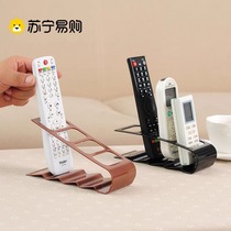 Four-compartment remote control storage rack creative desktop storage rack plastic remote control special storage seat 2702