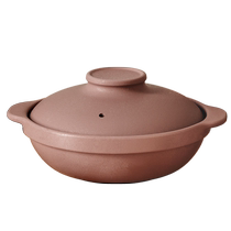 Purple clay casserole stew pot household gas ceramic soup pot high temperature resistant dry roasted clay pot rice special earthen casserole 1415