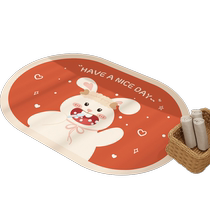 Bathroom Bathtub Soft Silicon Algae Mud Suction Pad Home Bathroom Foot Mat Anti-Slip Quick Dry Ground Mat Toilet Rug 2461