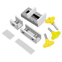 Window lock aluminum alloy buckle fixed limiter screen window door and window sliding child protection artifact safety 2084