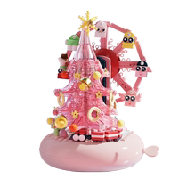 Christmas tree 2023 new ornaments children diy girl 7th birthday gift pink desktop decoration Christmas 1029