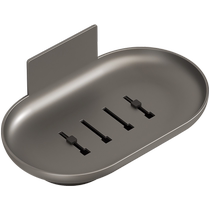 Bathroom soap dish wall-mounted household high-end creative drain bathroom soap butterfly shelf without punching 1835
