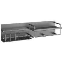 1835 electric toothbrush storage rack without punching bathroom space aluminum bathroom wall-mounted tooth cup toothpaste storage rack