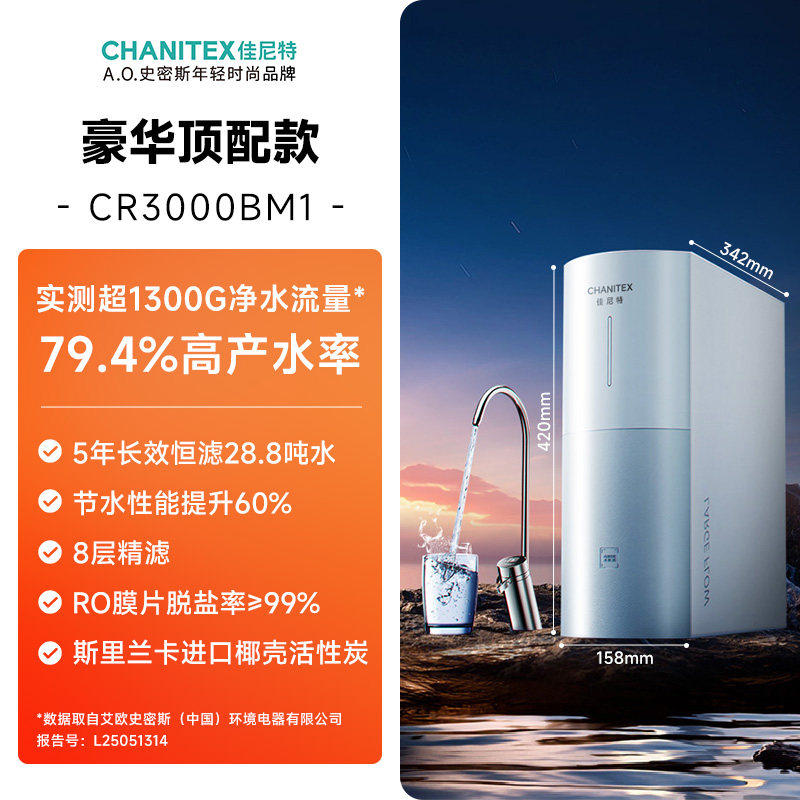 AO史密斯佳尼特蓝鲸2.0家用直饮机净水器2500BM1-淘宝Taobao | 天猫Tmall