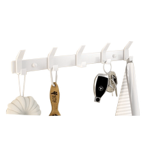 White punch-free entrance hall clothes hooks behind the door clothes hangers wall clothes hooks entrance door hanger 2110