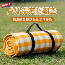 Taili outdoor camping moisture-proof mat thickened tent floor mat spring outing picnic mat waterproof lawn special folding portable
