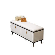 Changing shoes stool Home doorway Shoe cabinet sitting stool integrated with sitting soft bag wearing shoes stool light lavish shoe rack into the door stool 1853