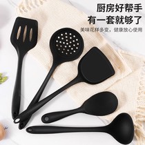 Silicone spatula non-stick special spatula household cooking spatula high temperature resistant silicone spatula set soup spoon kitchen utensils 1819