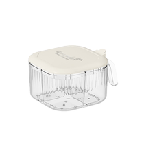 One-piece multi-compartment seasoning box home kitchen 2259 seasoning bottle jar supplies combination set salt shaker MSG storage box