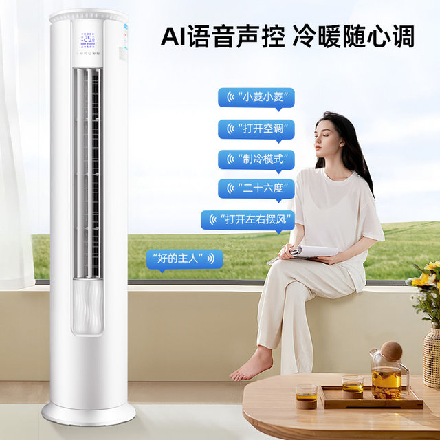 [National Subsidy] Suning Air Conditioner Large 2/3 Hp Cooling and Heating Floor-Standing Cabinet Unit, Level 1 Inverter, Household 2P Wall-Mounted Unit Yo1460