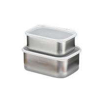 316 stainless steel crisper food grade lunch box refrigerator sealed freezer box soup box lunch box with lid 2351