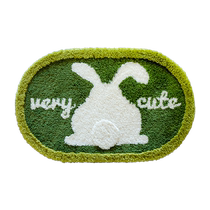 Panda Bathroom Ground Mat Toilet Door Cushion Suction foot pad Toilet Non-slip Mat Carpet into doorway mat 2592