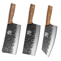 Knife kitchen set combination Longquan forged kitchen knife and cutting board two-in-one kitchen utensils complete set of household bone chopping knife 1789