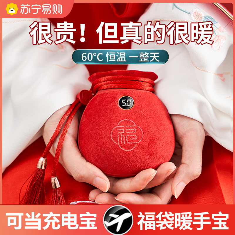 Fubag Warm Hands Treasure charging Bag Two-in-one hot water bag plush money Red warm baby Warm Divine Instrumental Gift 2429-Taobao
