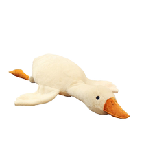 Big White Goose Doll Pillow Plush Toy Sleeping Doll Doll Sleeping with Legs Tucked in Chinese Valentines Day Gift to Girlfriend 2146