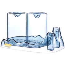 Mouthwash cup brushing cup couple washing cup toothpaste and toothbrush storage box household light luxury toothbrush cup Huanghe 1117