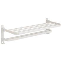 Bathroom towel rack integrated punch-free bathroom toilet towel rack five-piece set space aluminum 1835