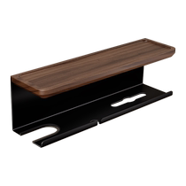 Walnut hair dryer storage rack bathroom bathroom washbasin punch-free toilet paper box placement rack Dyson bracket