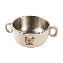 Baby food bowl with lid childrens portable tableware baby rice bowl with handle milk cup bowl spoon and fork set 2018