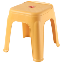 Plastic stool household thickened Nordic creative living room medium and high chair simple stackable storage small bench 3842