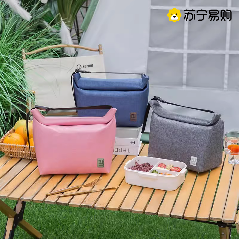 Lunch Box Handbag Waterproof insulated Bag student Work family with meal Lunch Box Simple Aluminum Foil Thickened Warm Bag 1557-Taobao