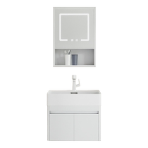 挂墙式洗手盆小户型不锈钢浴室柜组合陶瓷一体盆洗脸盆洗漱台1145