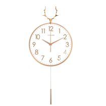New style restaurant wall clock living room home modern light luxury clock fashion creative wall clock internet celebrity decoration 2129
