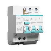 Siemens leakage protector 2P63A air switch with leakage protection 1P household circuit breaker air switch 597 library
