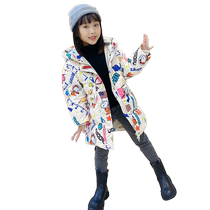 Snoopy (SNOOPY) childrens down jacket for small medium and large children with full print down jacket HL-21120
