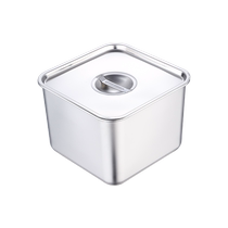Stainless steel seasoning jar hotel kitchen storage box flavor cup seasoning jar ingredients commercial large seasoning box 1248