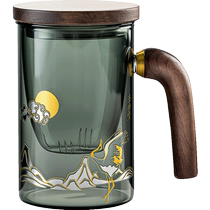 Household high temperature resistant tea and water separation glass cup for drinking green tea and scented tea cup for making tea cup with high appearance value 2378