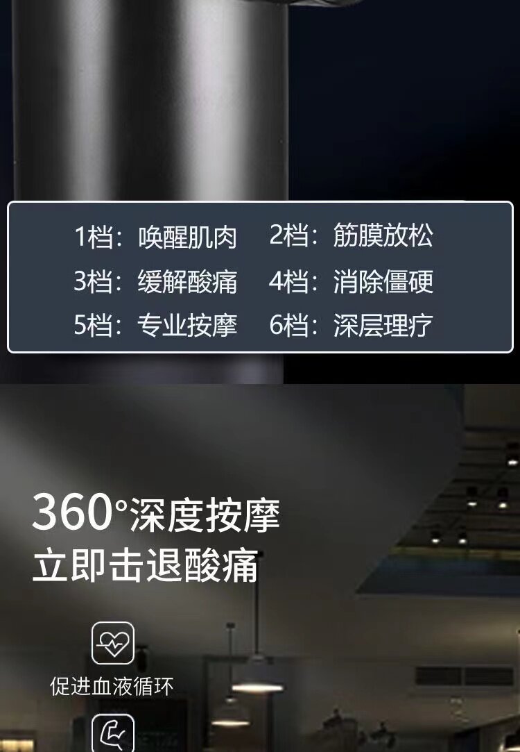 Массаж пушка 【苏宁正品】电动按摩器筋膜枪肌肉放松健身专业级mini肌膜机893 Qgoo