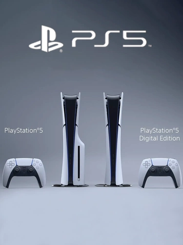 Игровая консоль Sony (SONY) PS5 Pro National Bank, японская версия, гонконгская версия, тонкая и легкая версия, домашняя оптическая версия PS5Pro, цифровая версия, оригинальная ручка, консольная игра сверхвысокой четкости 8K Blu-ray, игра 381