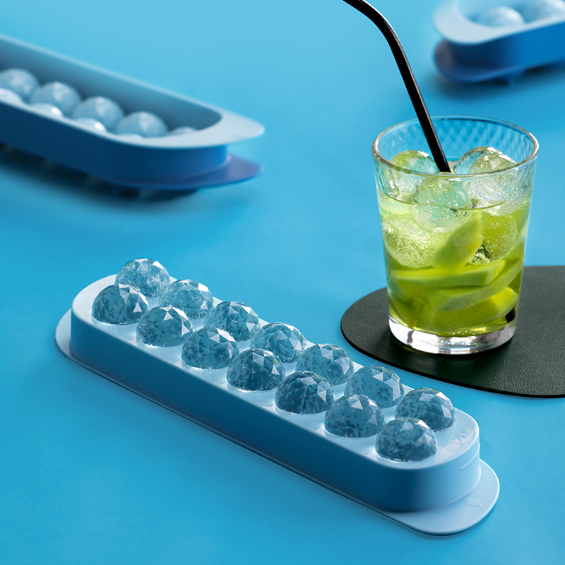 Tea Flower Rhomboid Ice-making Box Frozen G Refreshing Meat Puree Refrigerated Storage Case Tool Molds Split Ice Gg 3244-Taobao