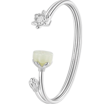 Chinese gold and Tian Yuhans silver bracelet female pure silver bracelet with solid opening to send girlfriend New Year gift 3095