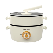 Oaks multifunctional electric hot pot for household use all-in-one electric steaming pot 5L large capacity non-stick pot 2041